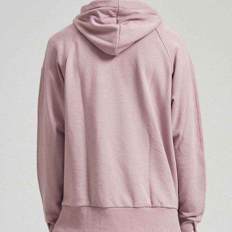 OEM Manufacturer 2021 Custom Pink Tech Fleece Fashion Thick String Oversized Crop Hoodies Pullover Men