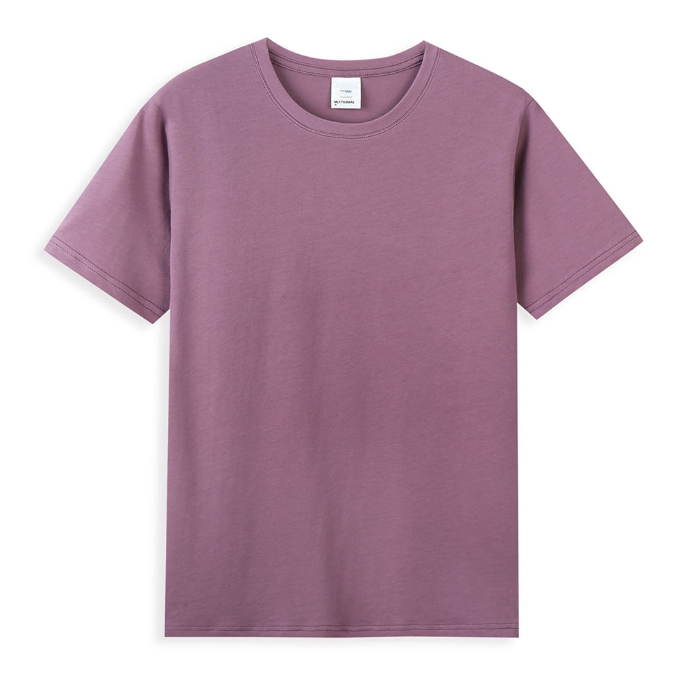 O algodão orgânico 100% orgânico da camisa T do fio 210Gsm personaliza camisetas pesadas