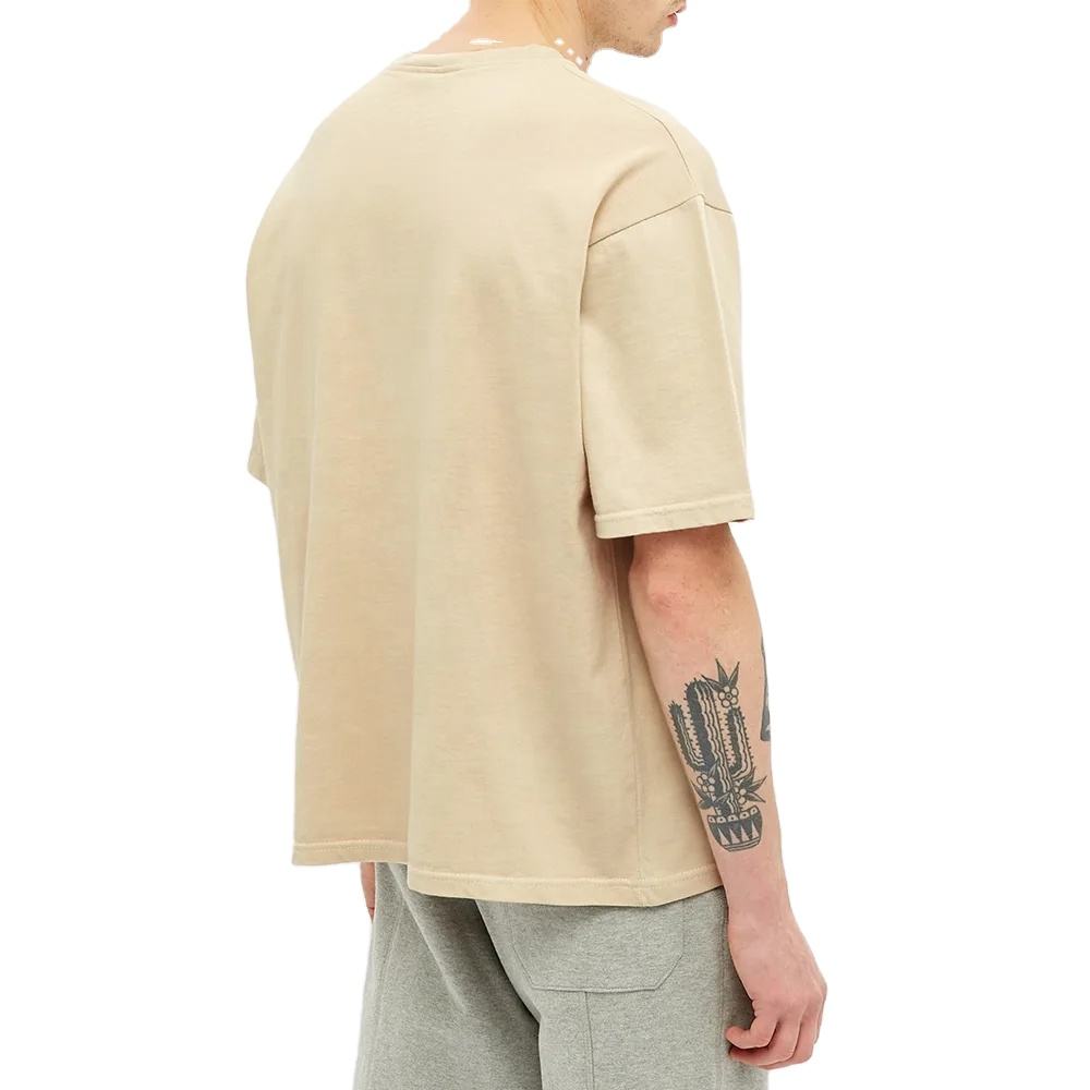 100% Cotton Ribbed Crewneck Fashion Custom Logo Men Short Sleeve Distressed T-Shirts