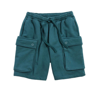 El diseñador de la ropa de los hombres del verano pone en cortocircuito los pantalones cortos de encargo del sudor del cargo del paño grueso y suave del poliéster