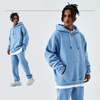 350G Custom Logo Unisex Fleece тяжеловес с твердым цветом повседневного капюшона