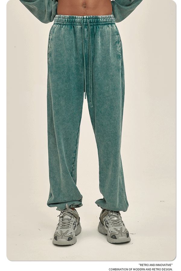Custom Logo Men's Vintage Sweatpants