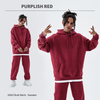 350G Custom Logo Unisex Fleece тяжеловес с твердым цветом повседневного капюшона