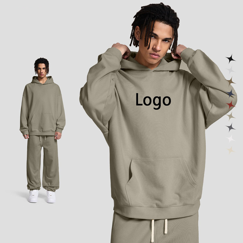 23839 French Terry Heavy 400gsm Boxy Oversized Hoodie Wholesale Blank Brands Manufacturer