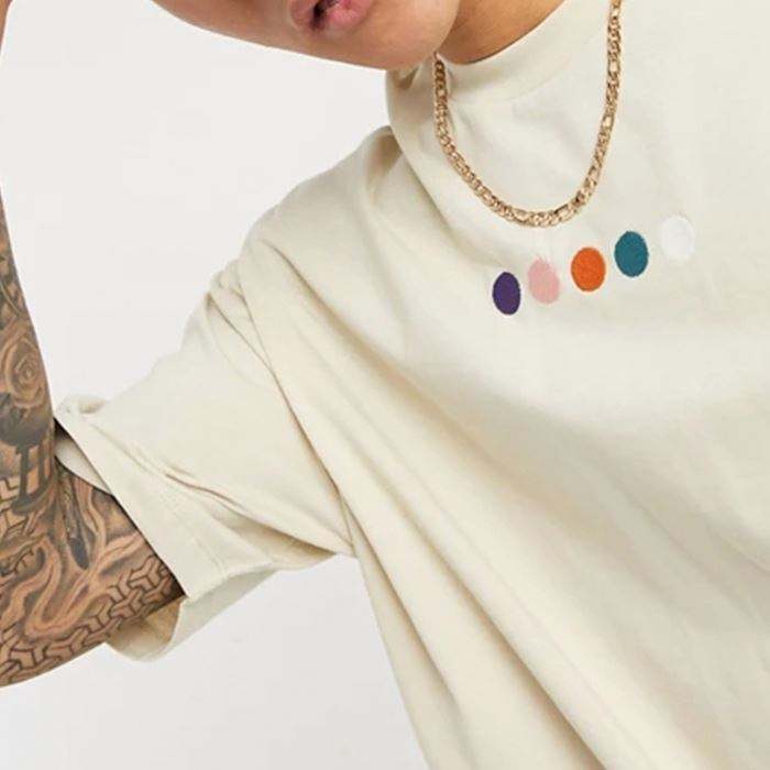 Custom Wholesale T Shirts Oversized Back Satin Printed Panel Men Vintage T Shirt