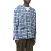 OEM Manufacturer Custom High Quality Men's Oversized Checked Plaid Flannel Shirts With Hood