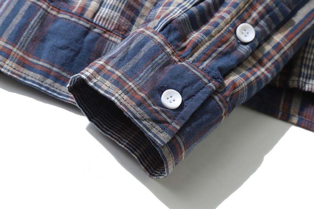 OEM Manufacturer Wholesale Cotton Casual Oversize Size Full Plaid Printed Vintage Lapel Shirts For Men