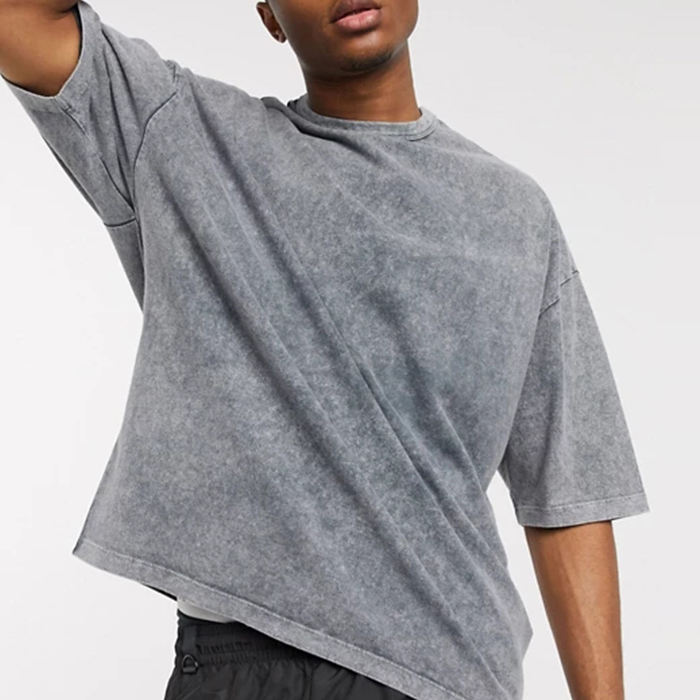 High Quality Heavyweight Round Neck Mens T Shirts 100% Cotton Drop Shoulder Oversized Vintage Washed T Shirt