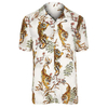 OEM Manufacturer Clothing Factory Wholesale Shirts For Men 100% Cotton White Tape Tiger Print Revere Shirt