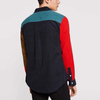 OEM Manufacturer Wholesale Long Sleeve Shirts Men Single Pocket Color Block Corduroy Shirt
