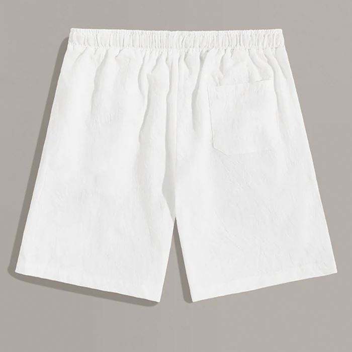Oem Factory Custom Solid Color Patched Pocket Drawstring Waist Men Streetwear Shorts