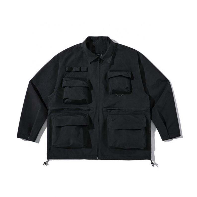 Oem Manufacturer Custom Plus Sizes Street Fashion Retro Multi-Pocket Tooling Jacket