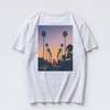 Wholesale High Quality Vintage T Shirt Custom Tropical Printed Summer Short Sleeve Men Graphic T Shirts