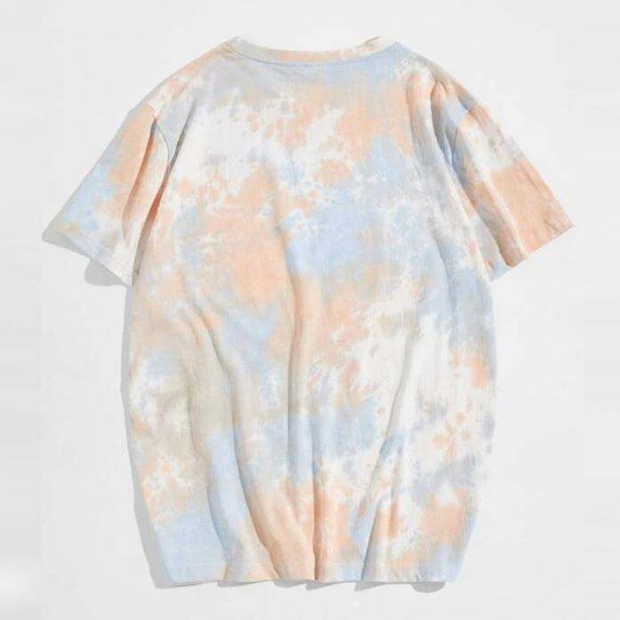 Clothing Factory Custom High Quality T Shirt Short Sleeve Men Summer Cotton Tie Dye T Shirt