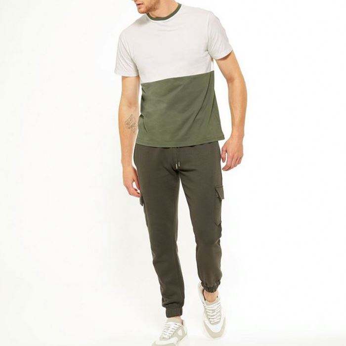 Oem Service Custom Brand Logo Tshirt Color Block Short Sleeve Men Fashion Designer Tshirts