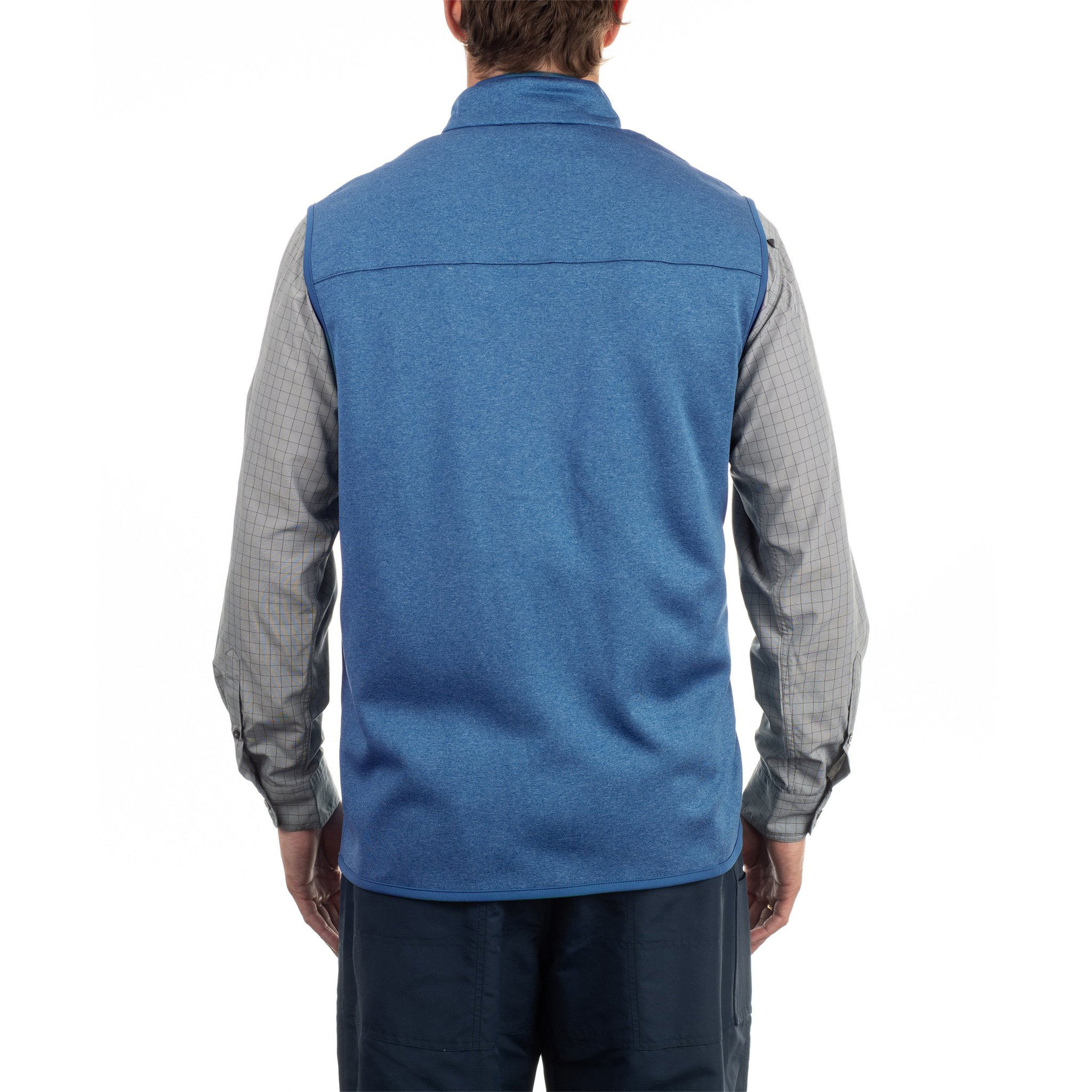 ຜູ້ຜະລິດ OEM Custom Logo Mid-weight Polyester Microfleece Zip Men Fishing Vest