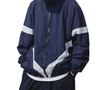 Oem Manufacturer Custom Plus Sizes Waterproof Flying Zip Up Hoodie Retro Stitching New Jacket