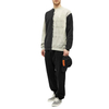 Men Custom 100%Cotton Crew Neck Two Tone Splice Sweatshirts