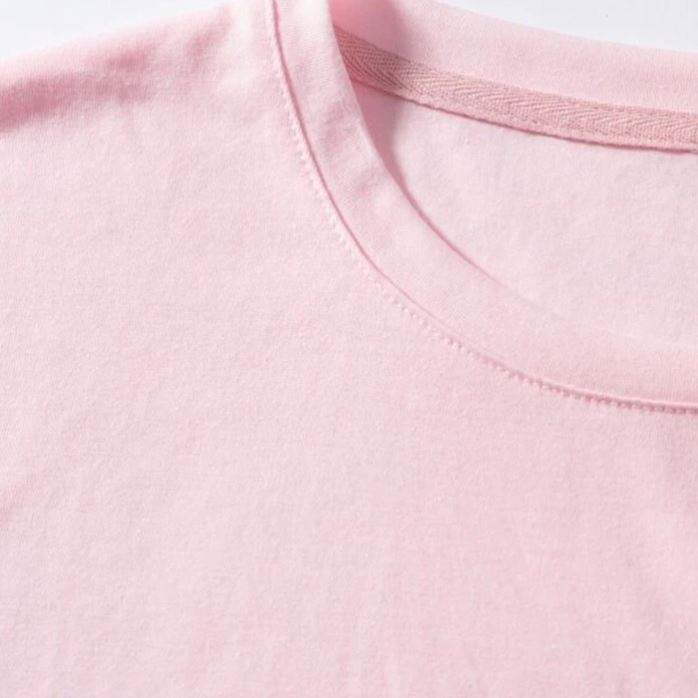 High Quality Custom T Shirt Short Sleeve Crew Neck Men Cherry Printed Pink T Shirts In Bulk