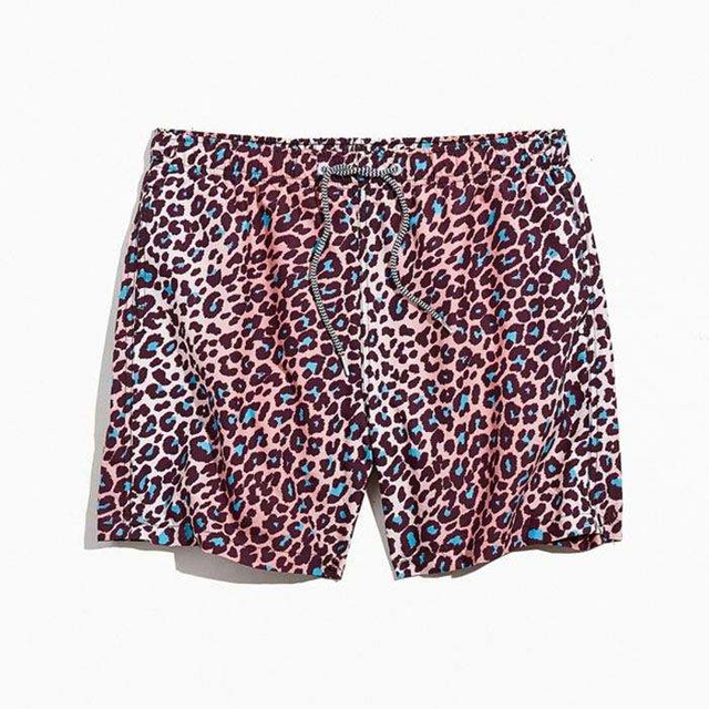 Ljetne nove modne teretane kratke hlače muškarci plivajući kratke hlače alover leopard tiskane muškarce kratke hlače