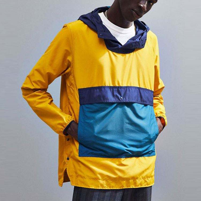 China Factory Custom Jackette For Men Colorblocked Voyage Anorak Windbreaker Jackets