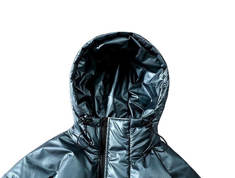 OEM Manufacturer Custom Men's Down Pure Color Simple Hooded Cotton Coat Jacket