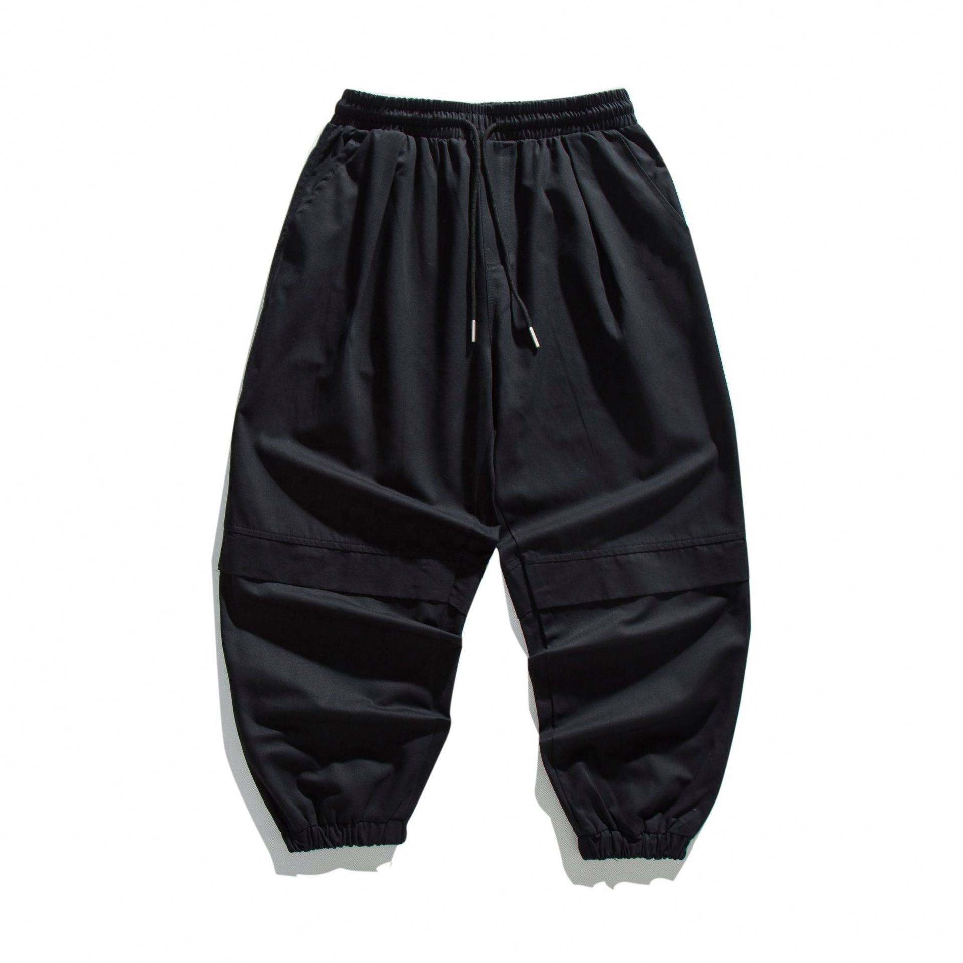 OEM Manufacturer Custom Sweat Men's Simple Drawstring Casual Loose French Terry Sweatpants Trousers Pants