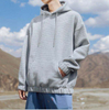 OEM Manufacturer Men Clothing Solid Color Sweatshirt Long Sleeves Hoodie Custom Logo Men's Coats