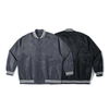 Oem Manufacturer Custom Men'ss Striped Stitching Bottom Hem Plus Size Fashion Casual Jacket