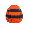 OEM Manufacturer Custom Men's Jumper With Gradient Stripe Printed Round Neck Sweater