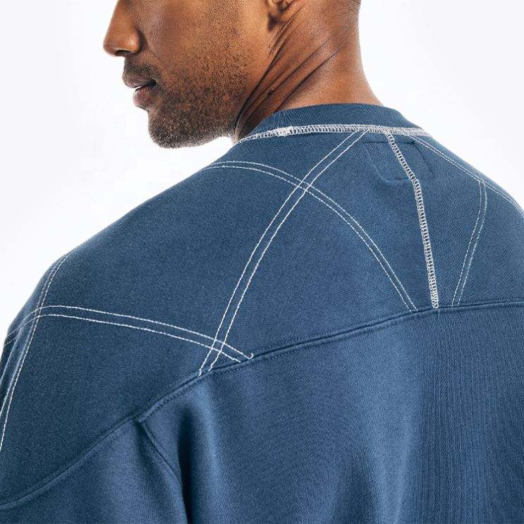 OEM-tillverkare Vanlig överdimensionerad tröja med rund hals Anpassade tryck för herrtröjor och huvtröjor Kläder