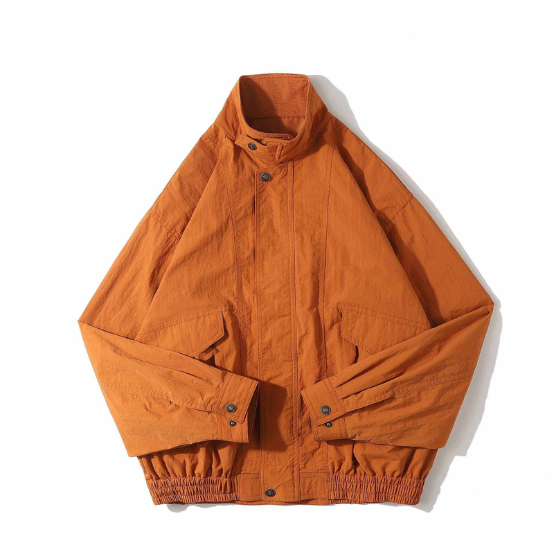 Oem Manufacturer Wholesale Custom Fashion Simple Casual Plus Sizes Stand Collar Coat Jacket