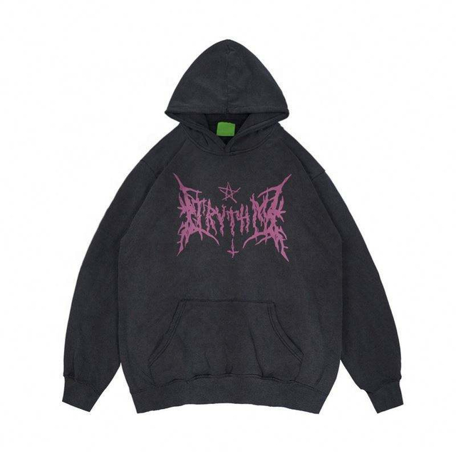 OEM -Hersteller benutzerdefinierte Logo Street Wash gemacht alte Hoodies Mode einfache Hip Hop Hoodies