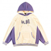 OEM Manufacturer High Quality Customized 3D Embroidery Logo Fashion Patchwork Pullover Two Color Tone Men's Hoodies