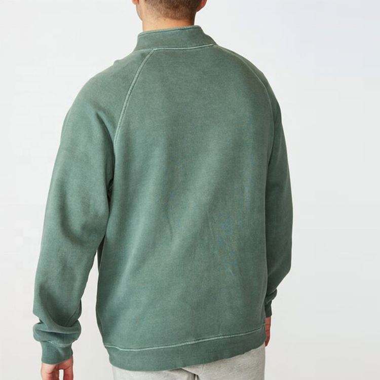 Чоловічий клубний флісовий пуловер на блискавці 1/2 на замовлення виробника OEM Оптова толстовка з капюшоном на чверть застібки-блискавки