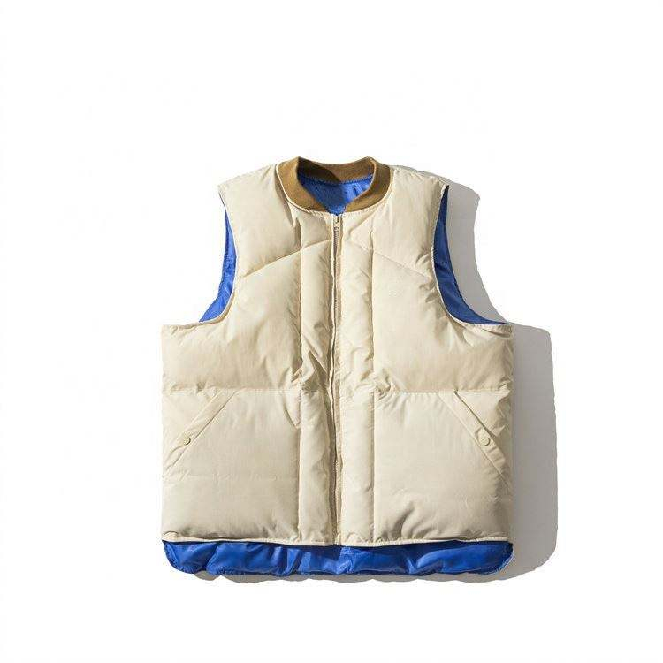 Oem Manufacturer Mens Vest Cottons Fashion Color Matching Waistcoat Jacket