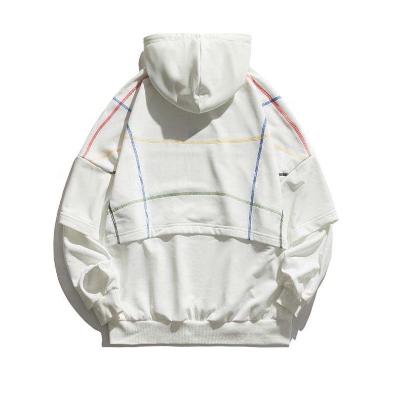 OEM Manufacturer Custom Logo Wholesale New Style Destroyed Fray Cut Hem Men's Hoodie Hip Hop Broken Hole Designer Hoodies