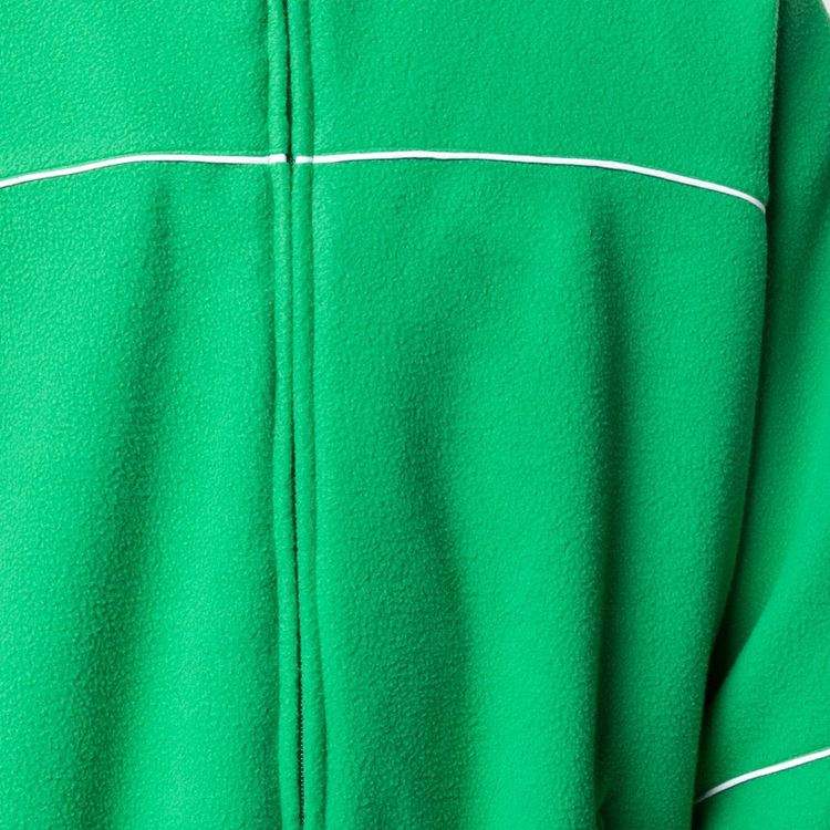 OEM Manufacturer Custom High Quality Warm Fleece Green Zip Up Hoodies Pullover For With Elastic Trim