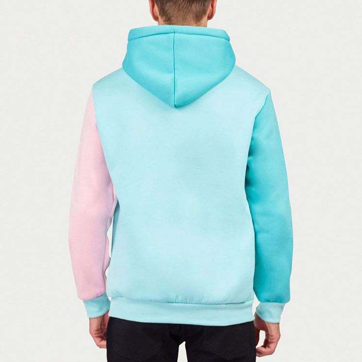 OEM Manufacturer Custom New Design Blank High Quality Long Sleeve Pullover Colorful Patchwork Cotton Hoodies
