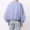 OEM Manufacturer Custom Men Oversized Cotton Contrast Stitching Crewneck Sweatshirt Drop Shoulder Hoodie Pullover