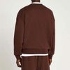 OEM Manufacturer Custom Bulk Logo Blank Plain 360GSM Heavyweight Oversized Men Brown Crewneck Sweatshirt Hoodie Clothing