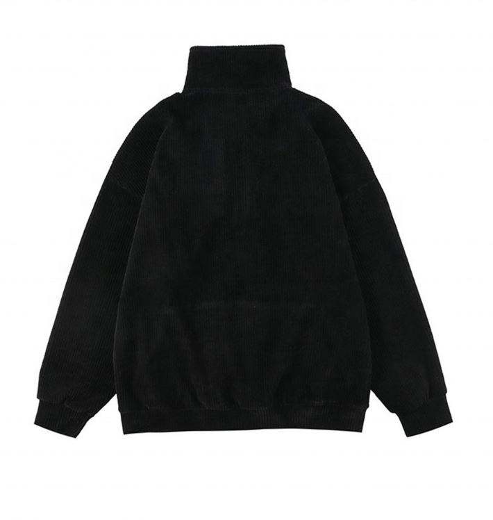 OEM Manufacturer Customized Corduroy Embroidery Casual Custom Sweatshirt Plus Size Hoodies Men Hoodies