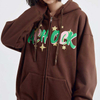OEM Manufacturer Wholesale High Quality Zip Up Men Fashion Puff Print Hoodies Custom Logo Printed Bulk Hoodies Drawstring