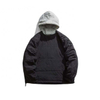 Oem Manufacturer Custom Plus Sizes Men's Down Two-Piece Color-Blocking Hooded Cotton Coat Jacket