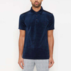 Custom Embroidery Logo Velour Longline Plain Blank Navy Velvet T Shirts Guangzhou Polo Shirts
