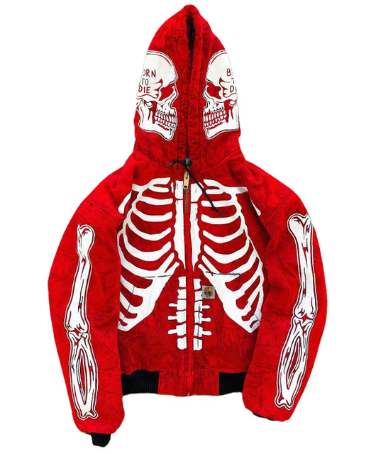 Personality Skeleton Skull Men's Can Be Customized Hoodie