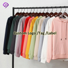Fornitore di alta qualità all'ingrosso Logo di design personalizzato logo grafico Stampato ricamato unisex pile vuoto con cappuccio da uomo oversize