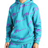 Hight quality mens all over printing hoodie shorts set cotton french terry tracksuit