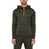Men Custom Tracksuit Zipper Kangaroo Pocket Cargo Hoodie