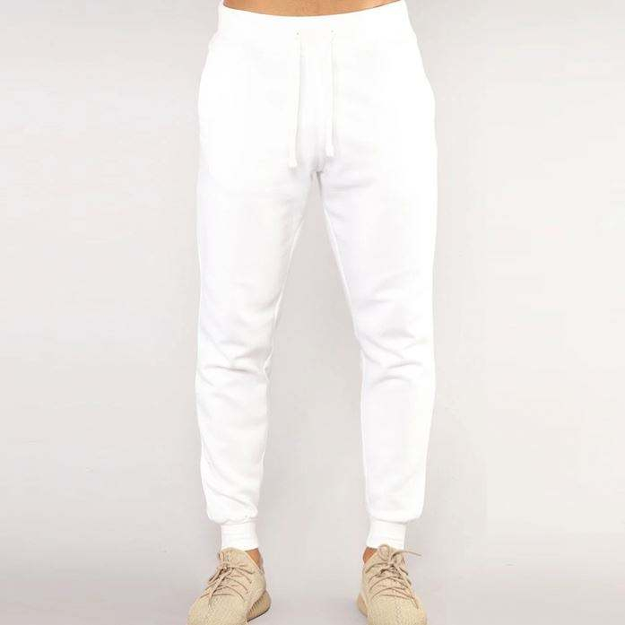 Plus Size Size Plain Drawstring Men Workout Joggers